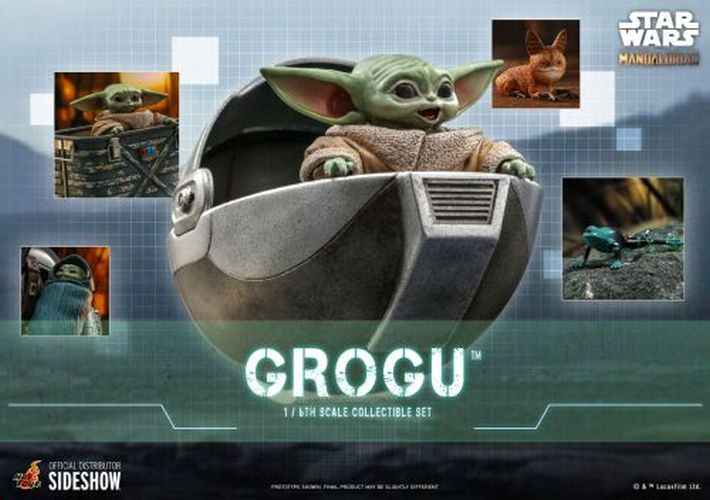SIDESHOW Grogu 1/6th Scale Collectible Star Wars Figure - 789522860780