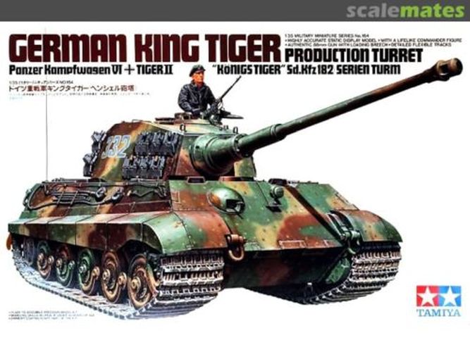 TAMIYA MODEL German King Tiger Production Turret Tank Model - 