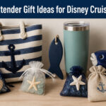 Various fish extender gifts for a Disney cruise displayed together.